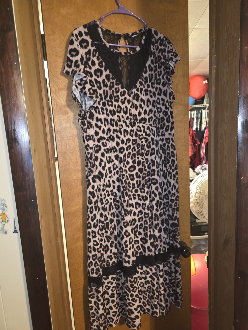 Torrid Leopard Print Dress with Lace Trim